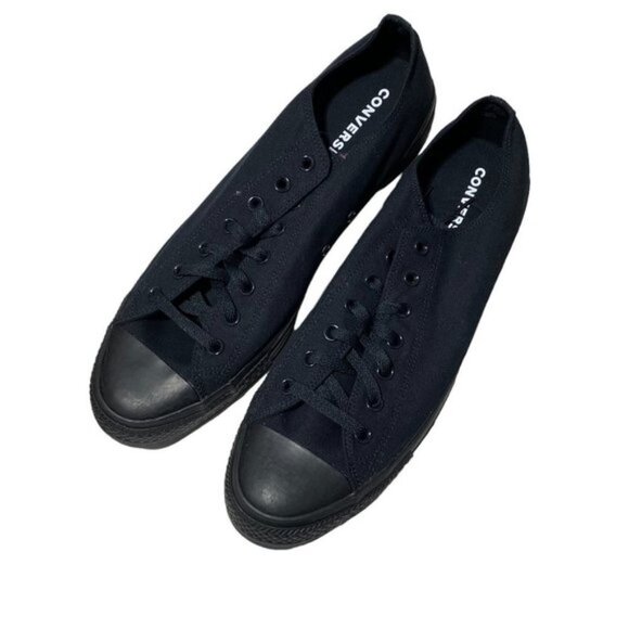 CONVERSE Chuck Taylor All Star Mono Canvas Low Top in Black Monochrome - Picture 7 of 8